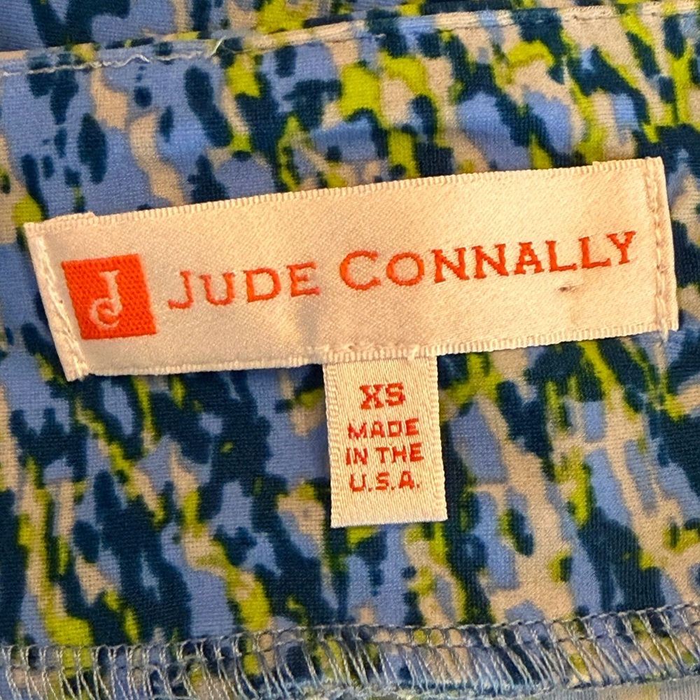 Jude Connally Morgan Skort Mid Rise Jude Cloth Blue Green Print Size XS - Picture 8 of 9